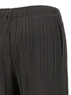 Pleats Please Issey Miyake Thicker Bottoms Bermuda Shorts Grey, view 4