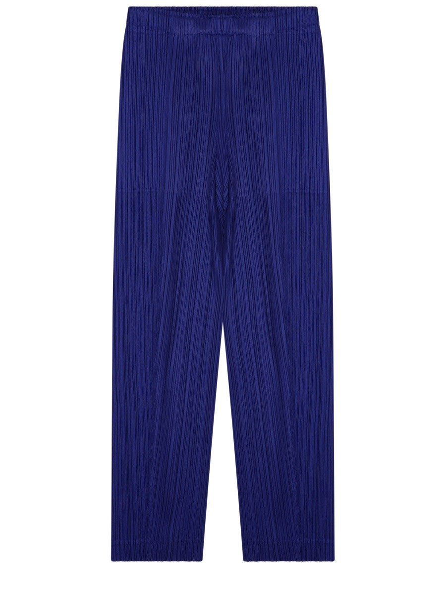 Pleats Please Issey Miyake Women's Pleated Pants Blue Pleats Please Issey Miyake