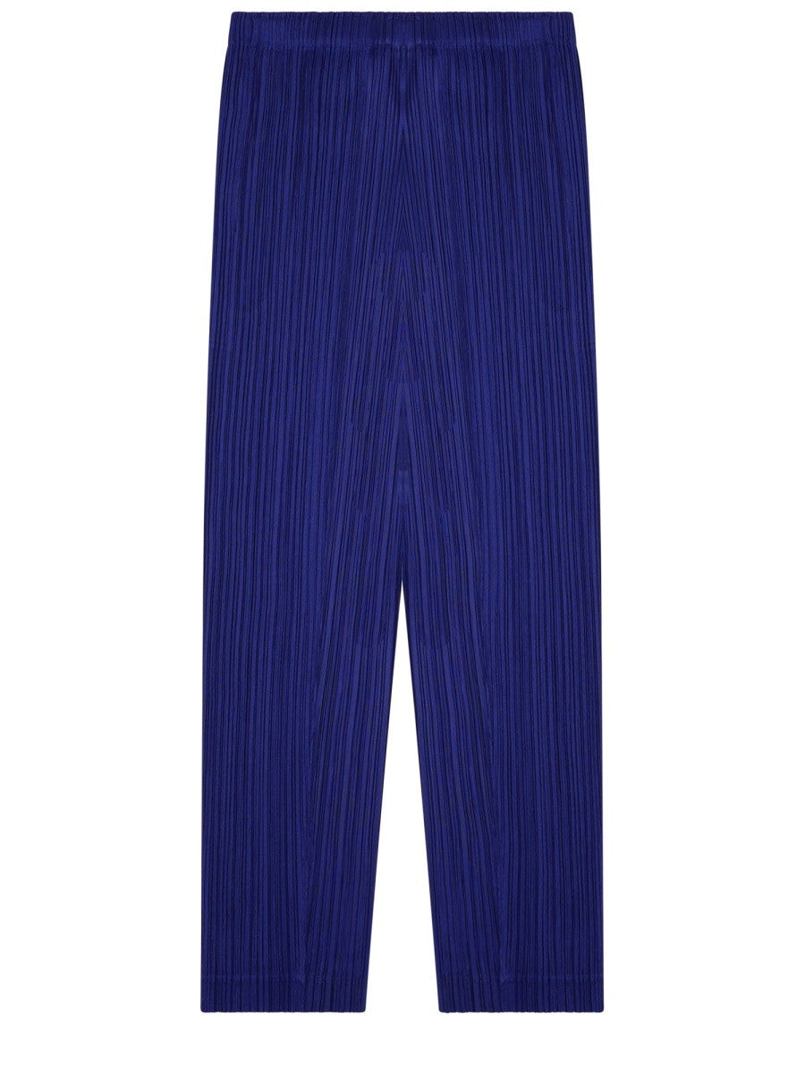 Pleats Please Issey Miyake Women's Pleated Pants Blue Pleats Please Issey Miyake