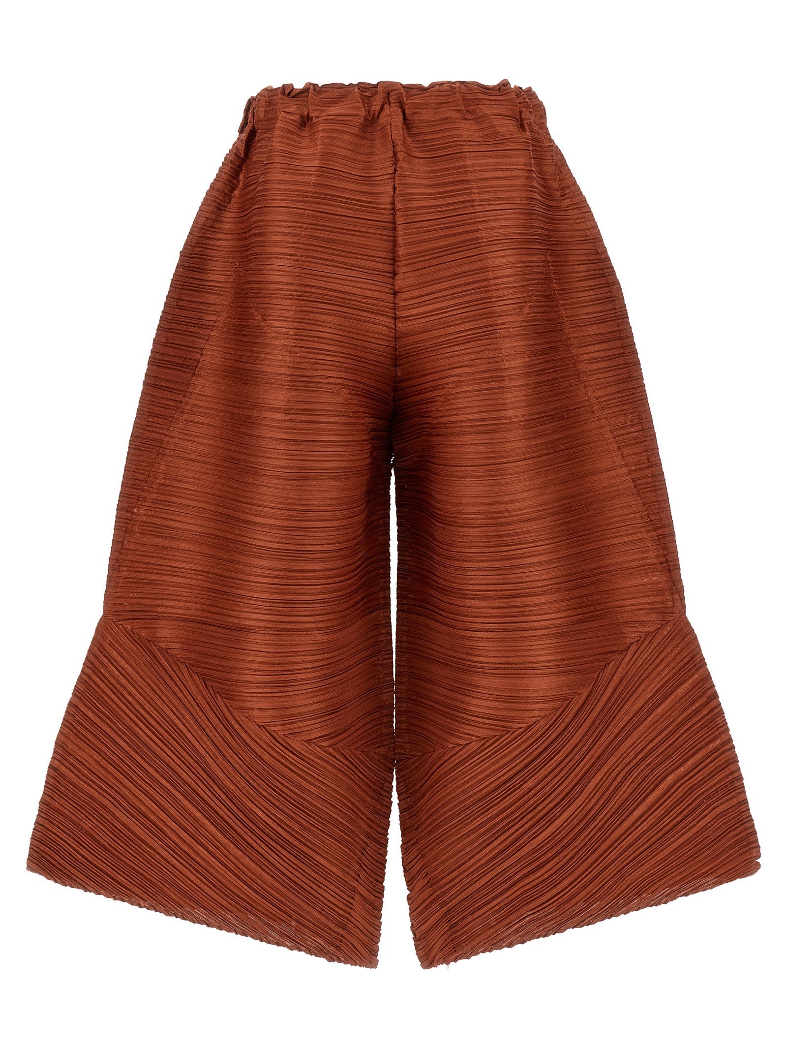Pleats Please Issey Miyake Thicker Bounce Pants Brown