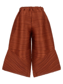 Pleats Please Issey Miyake Thicker Bounce Pants Brown
