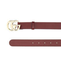 Gucci Women's Thin Belt GG Marmont Red