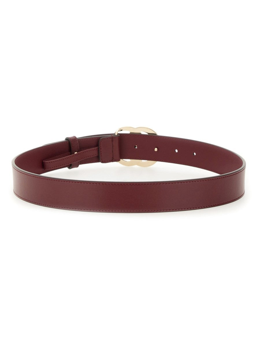 Gucci Women's Thin Belt GG Marmont Red