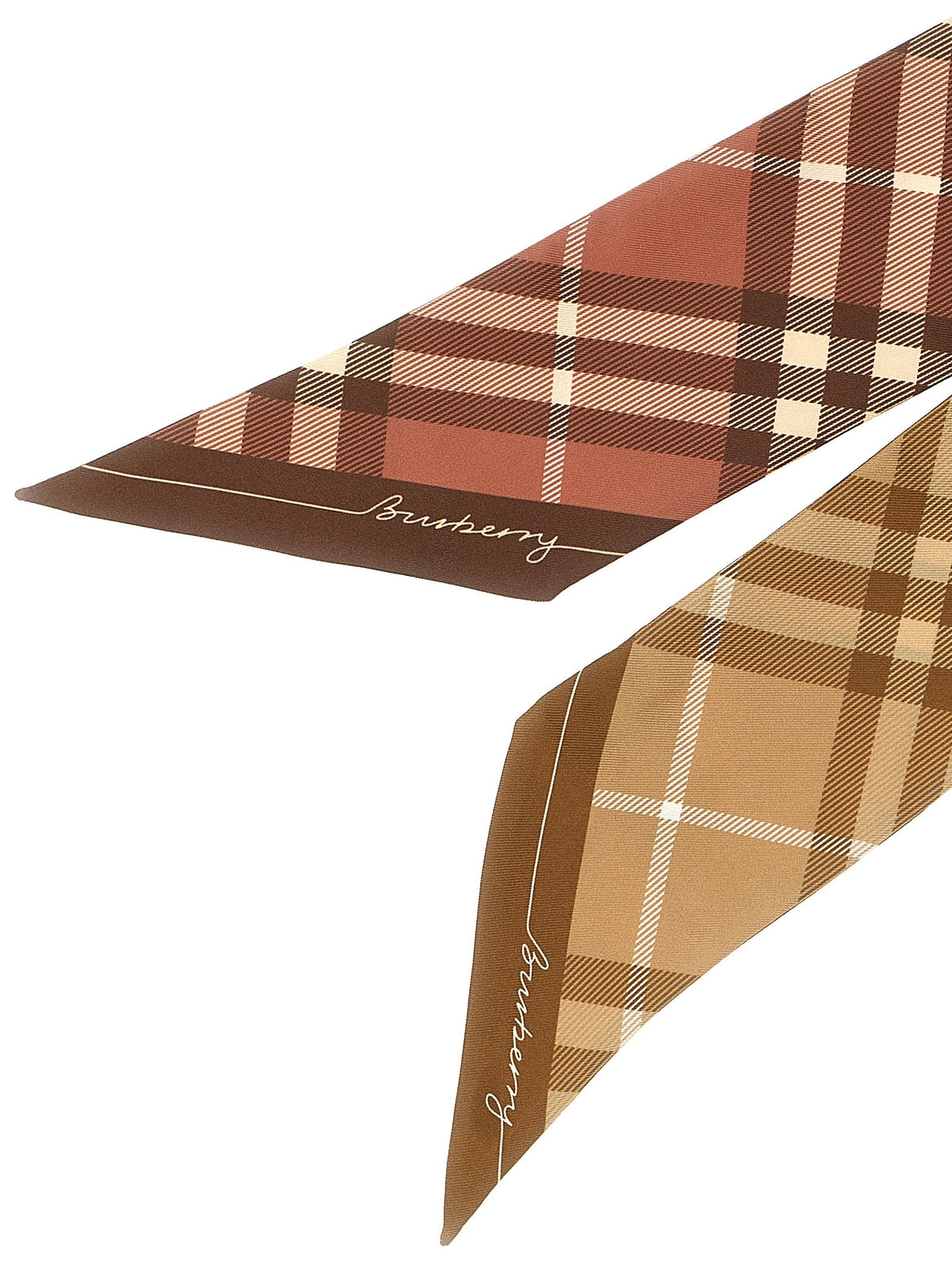 Burberry Thin Double Sided Scarf Gold