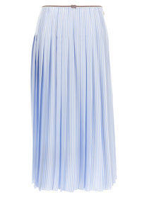 THOM BROWNE - THOM BROWNE - Silk skirt - Women’s Clothing