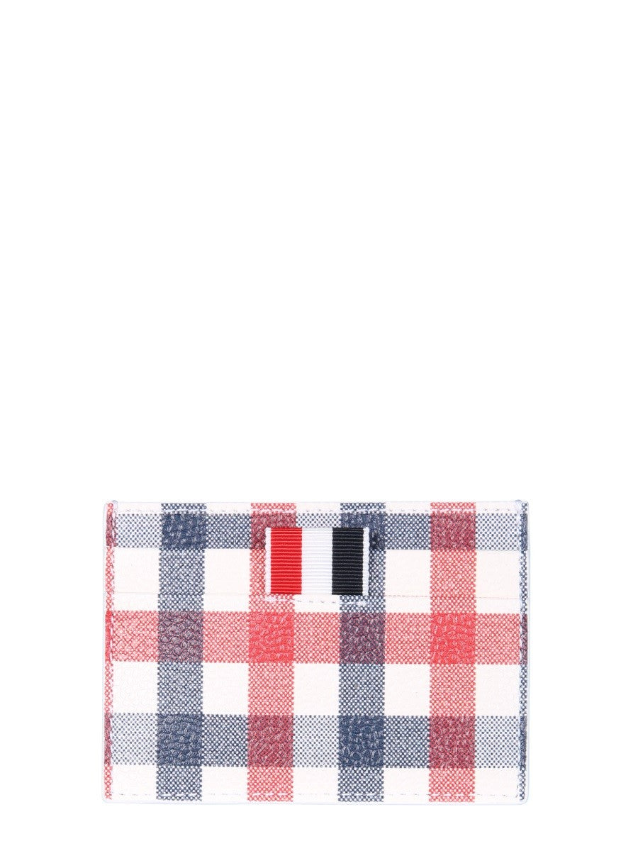 Card Holder With Logo-THOM BROWNE-FALORS