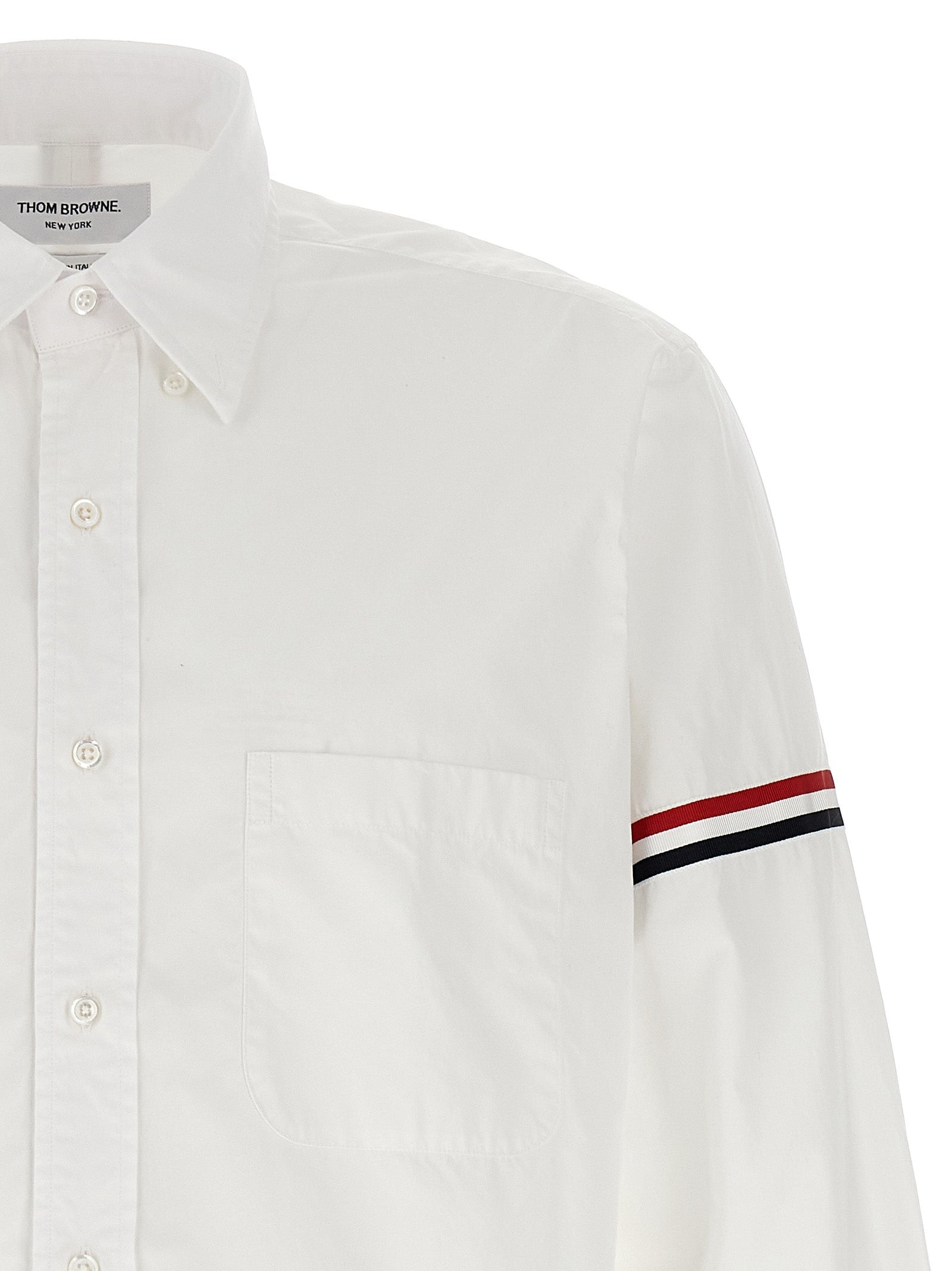 THOM BROWNE - THOM BROWNE - ’Oxford Armbands Classic’ shirt - Men’s Top