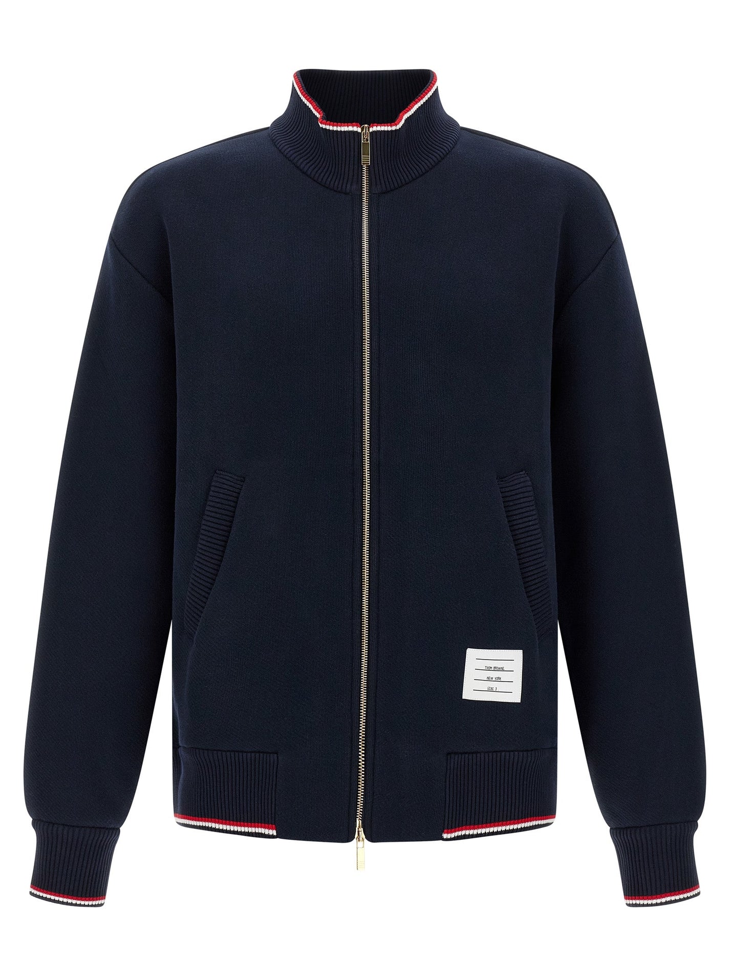 THOM BROWNE - THOM BROWNE - RWB piping sweatshirt - Men’s Sweatshirts