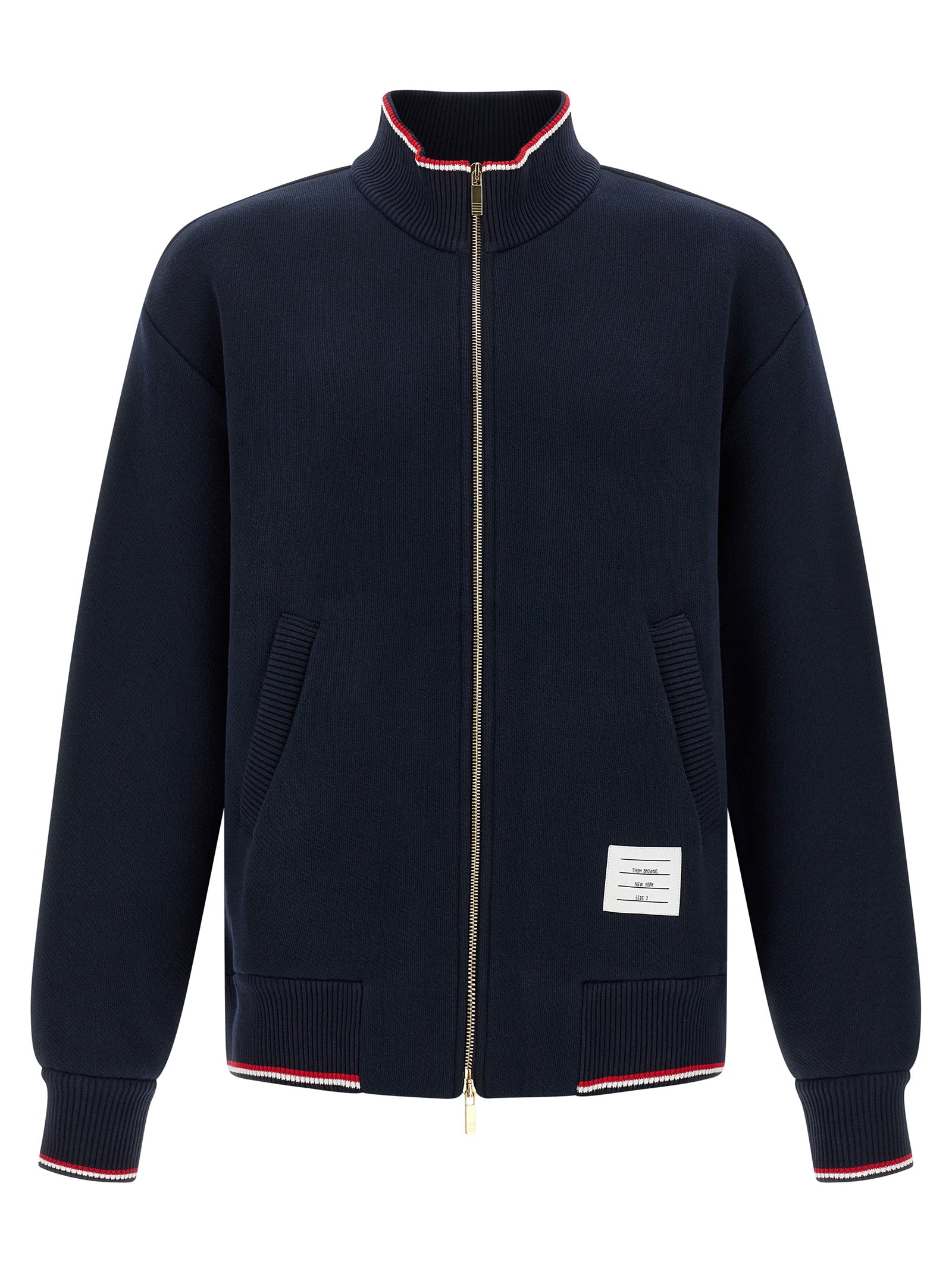 THOM BROWNE - THOM BROWNE - RWB piping sweatshirt - Men’s Sweatshirts