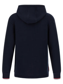 THOM BROWNE - THOM BROWNE - RWB tape hoodie - Men’s Sweatshirts