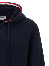 THOM BROWNE - THOM BROWNE - RWB tape hoodie - Men’s Sweatshirts