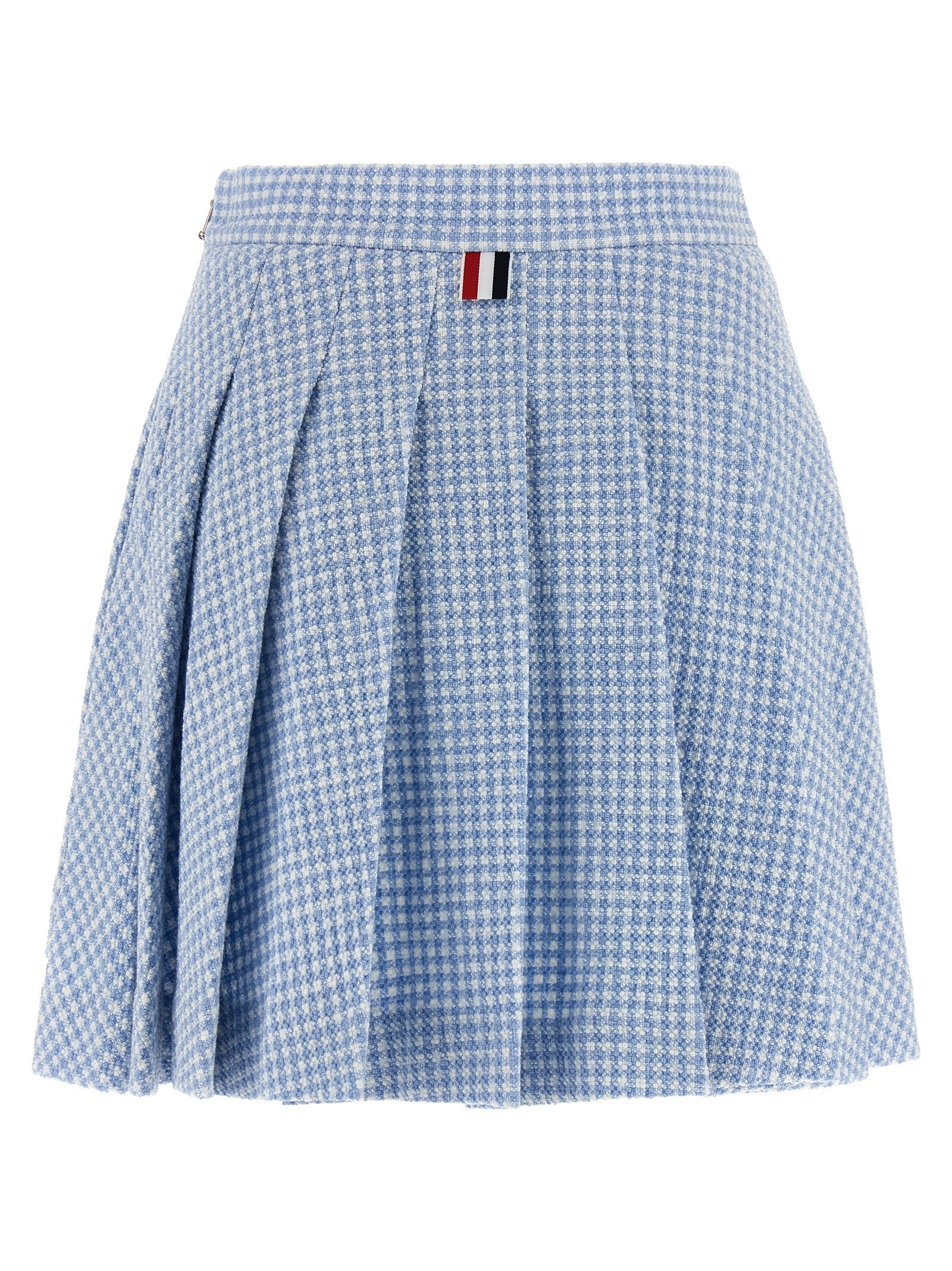 THOM BROWNE - THOM BROWNE - Pleated tweed skirt - Women’s Clothing