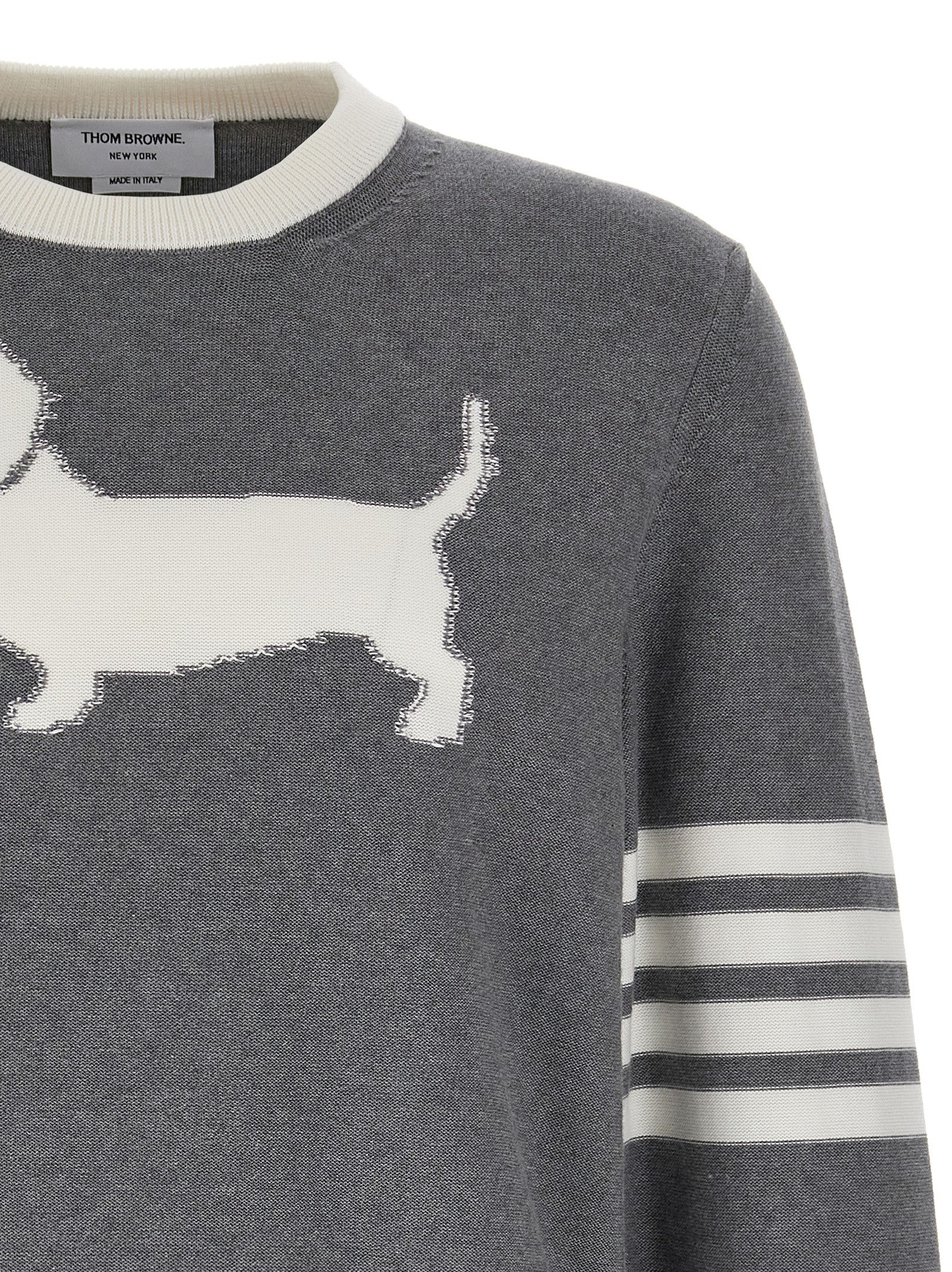 THOM BROWNE - THOM BROWNE - ’4-Bar Hector’ sweater - Men’s Knitwear