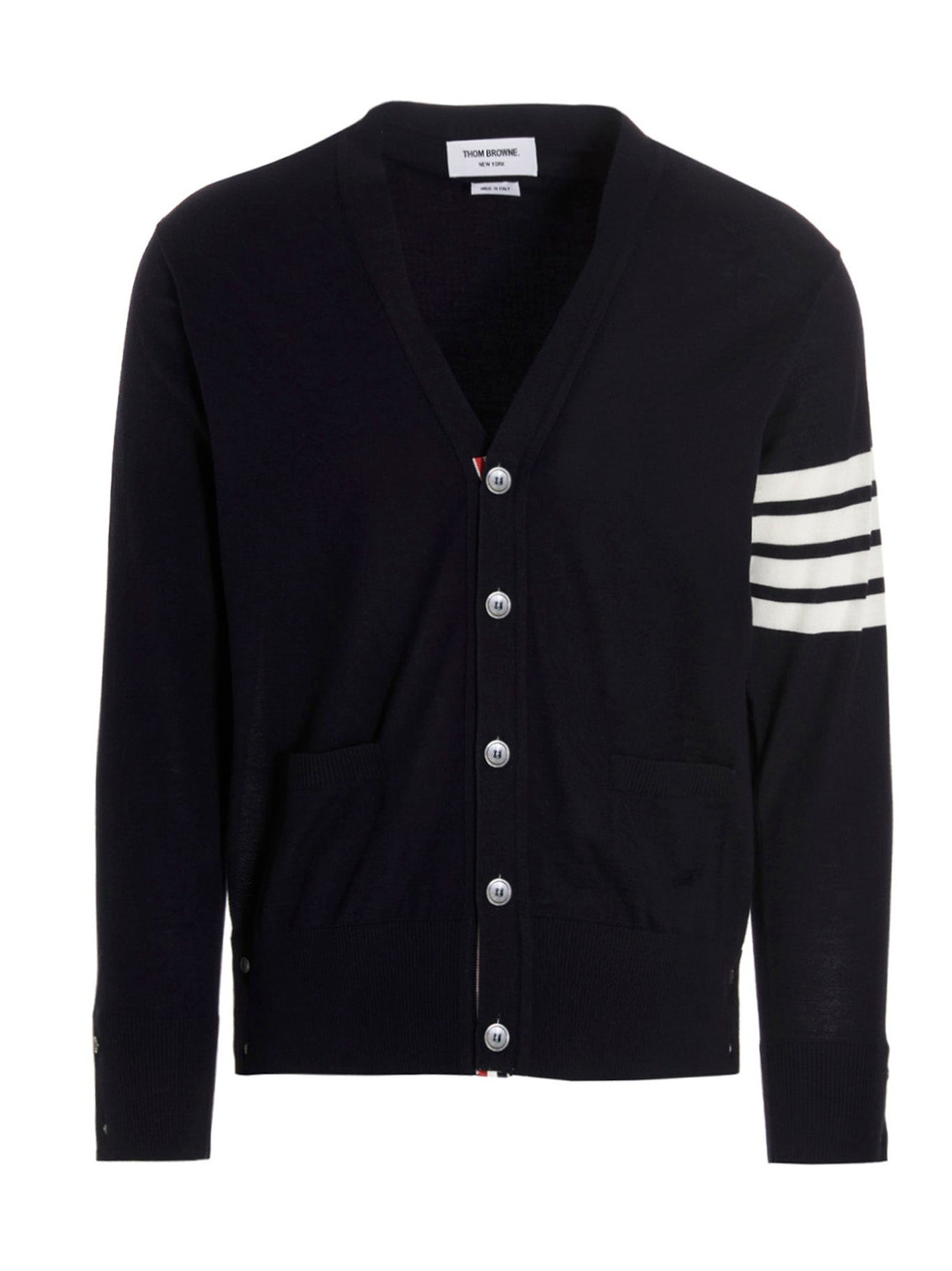 THOM BROWNE - THOM BROWNE - Merino wool cardigan - Men’s Knitwear