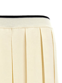 THOM BROWNE - THOM BROWNE - Knitted pleated skirt - Women’s Clothing