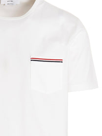 THOM BROWNE - THOM BROWNE - Logo band jersey t-shirt - Men’s Tops
