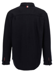 THOM BROWNE - THOM BROWNE - Herringbone shirt - Men’s Tops