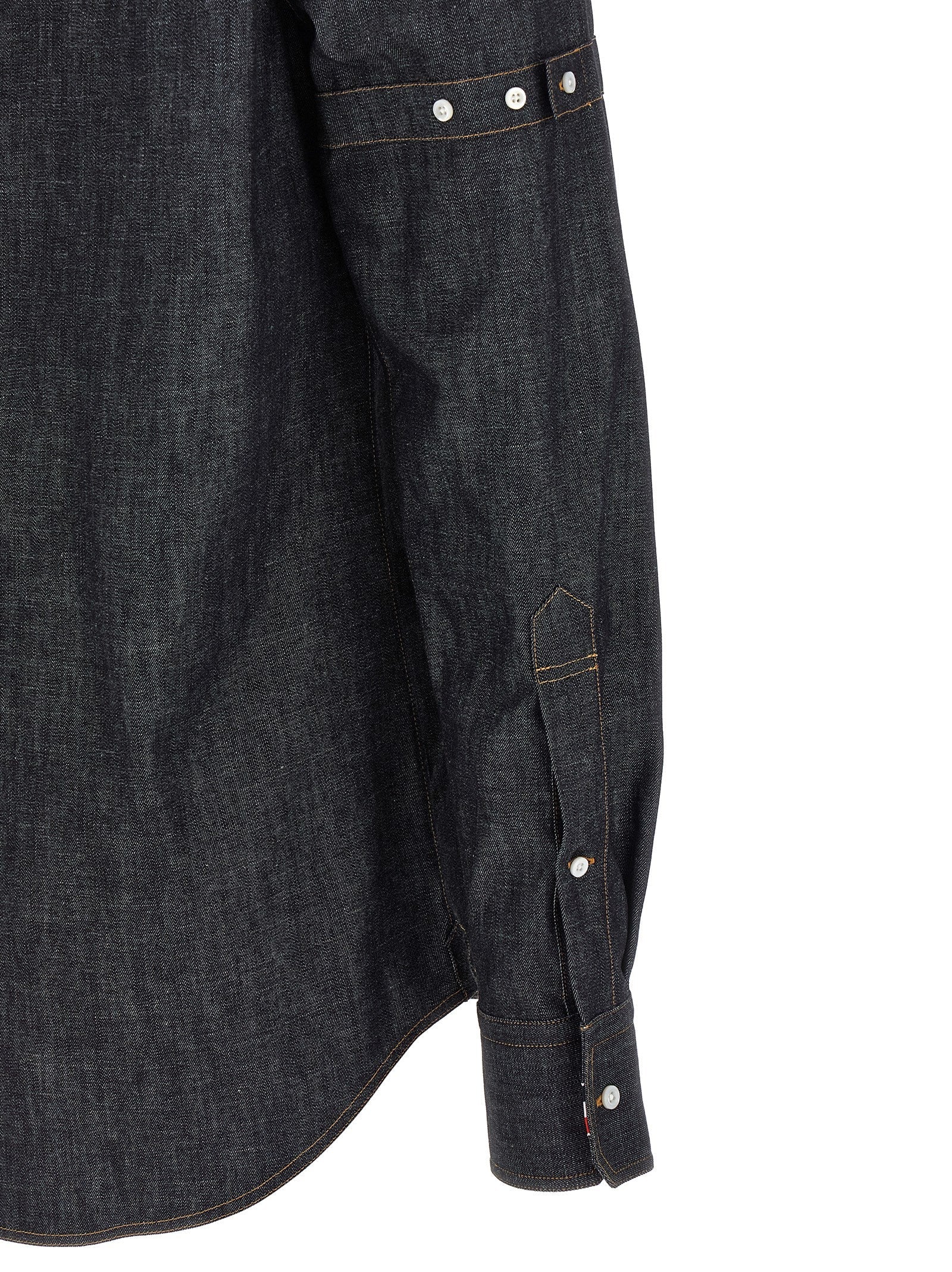 THOM BROWNE - THOM BROWNE - Denim shirt - Men’s Tops