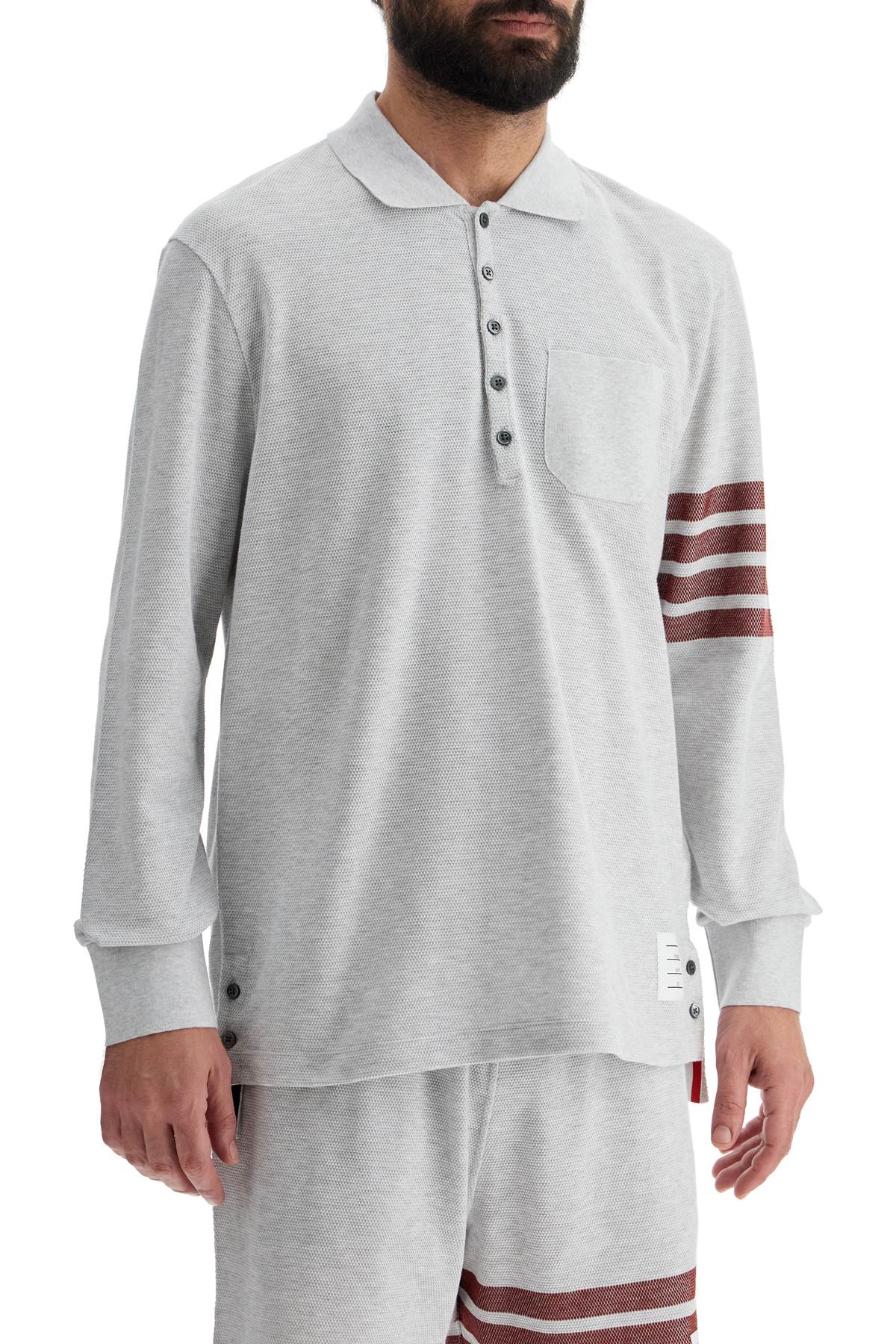 Thom Browne - Thom Browne long-sleeved 4-bar - Topwear