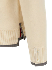 THOM BROWNE - THOM BROWNE - ’4-Bar’ Wool cardigan - Men’s Knitwear