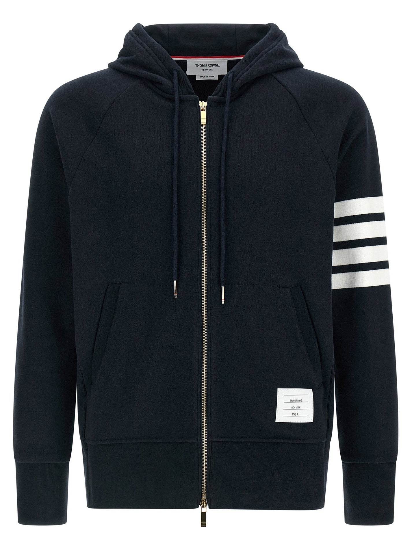 THOM BROWNE - THOM BROWNE - ’4 bar’ hoodie - Men’s Sweatshirts