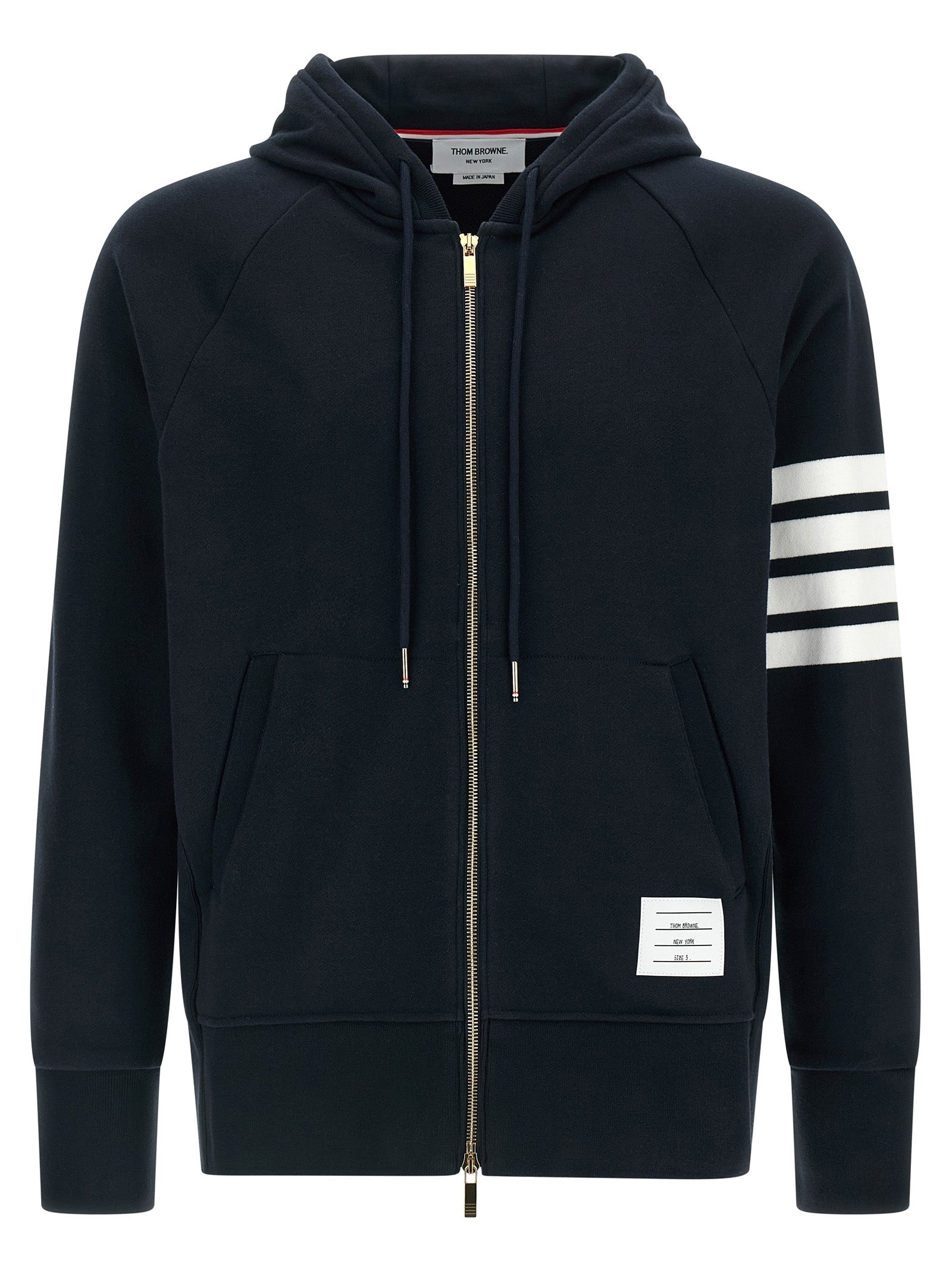 THOM BROWNE - THOM BROWNE - ’4 bar’ hoodie - Men’s Sweatshirts