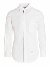 THOM BROWNE - THOM BROWNE - Solid poplin shirt - Men’s Tops