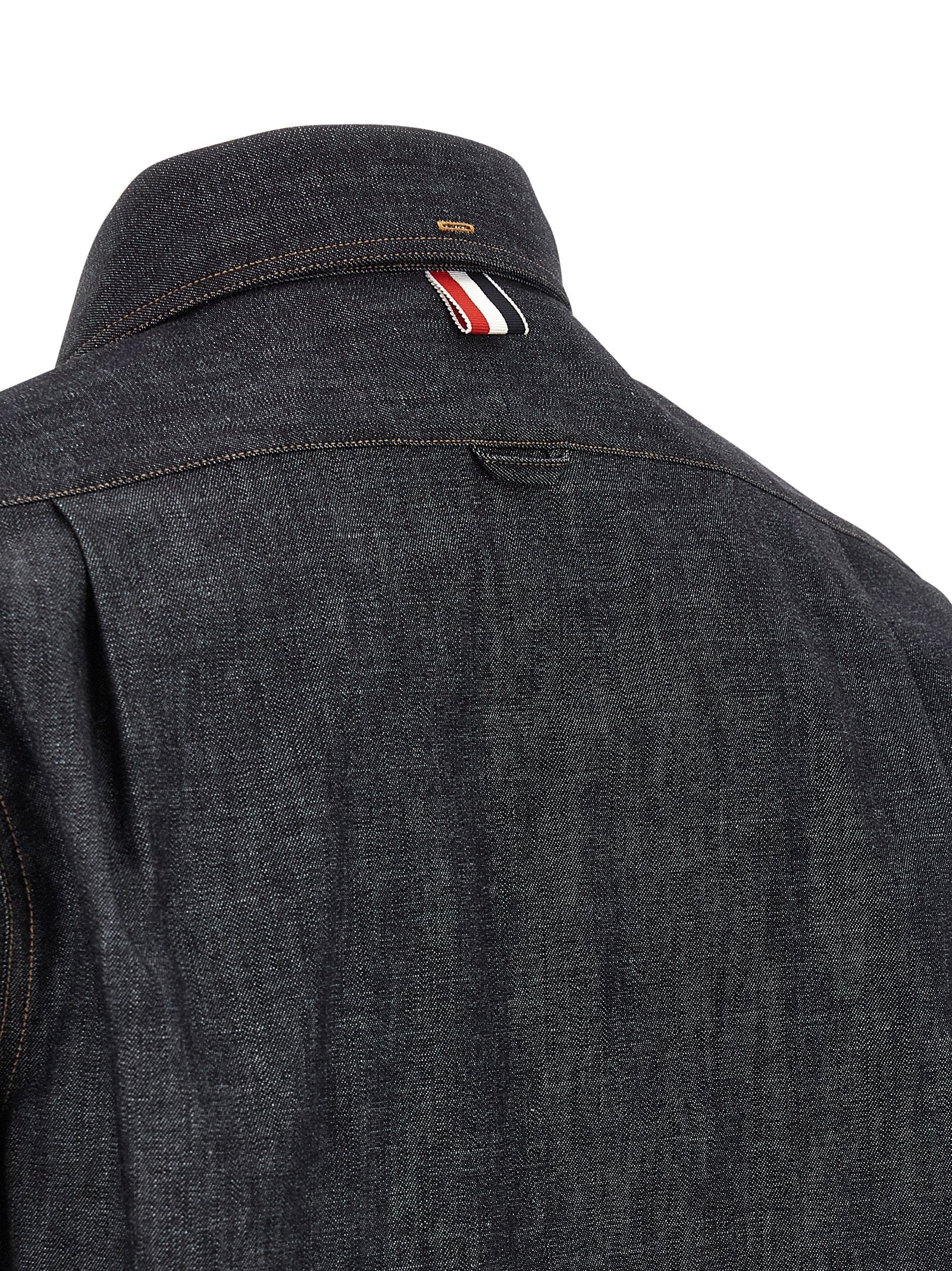 THOM BROWNE - THOM BROWNE - Denim shirt - Men’s Tops