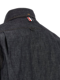 THOM BROWNE - THOM BROWNE - Denim shirt - Men’s Tops