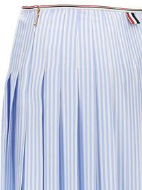 THOM BROWNE - THOM BROWNE - Silk skirt - Women’s Clothing