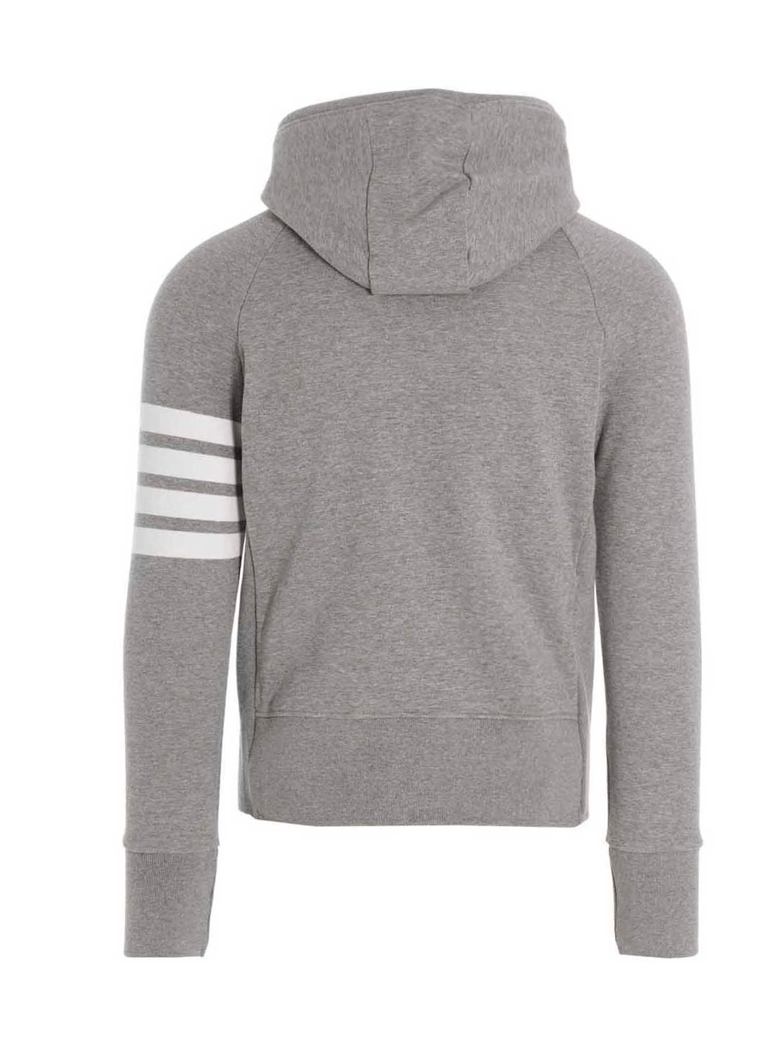 THOM BROWNE - THOM BROWNE - ’4 bar’ hoodie - Men’s Sweatshirts