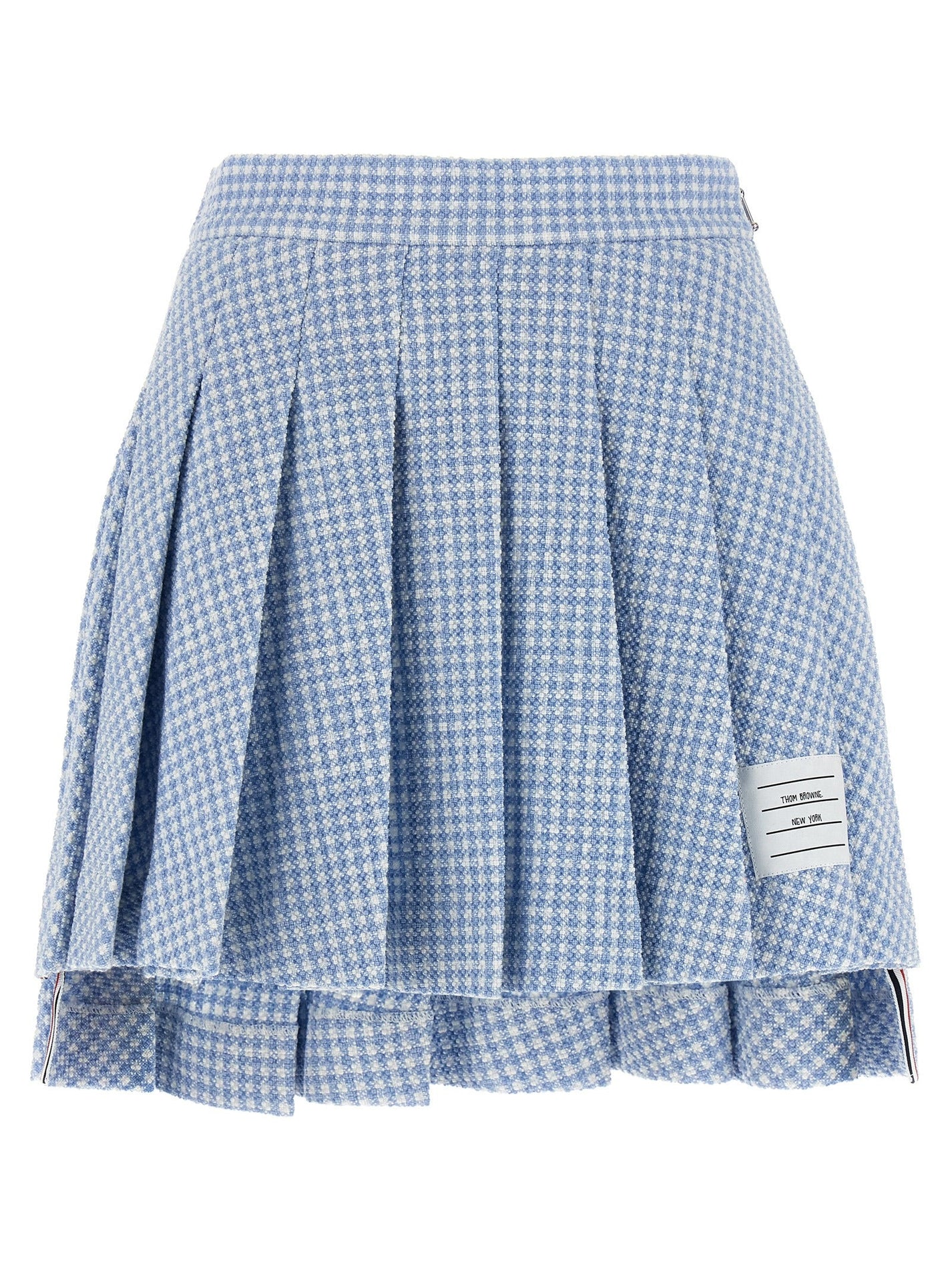 THOM BROWNE - THOM BROWNE - Pleated tweed skirt - Women’s Clothing