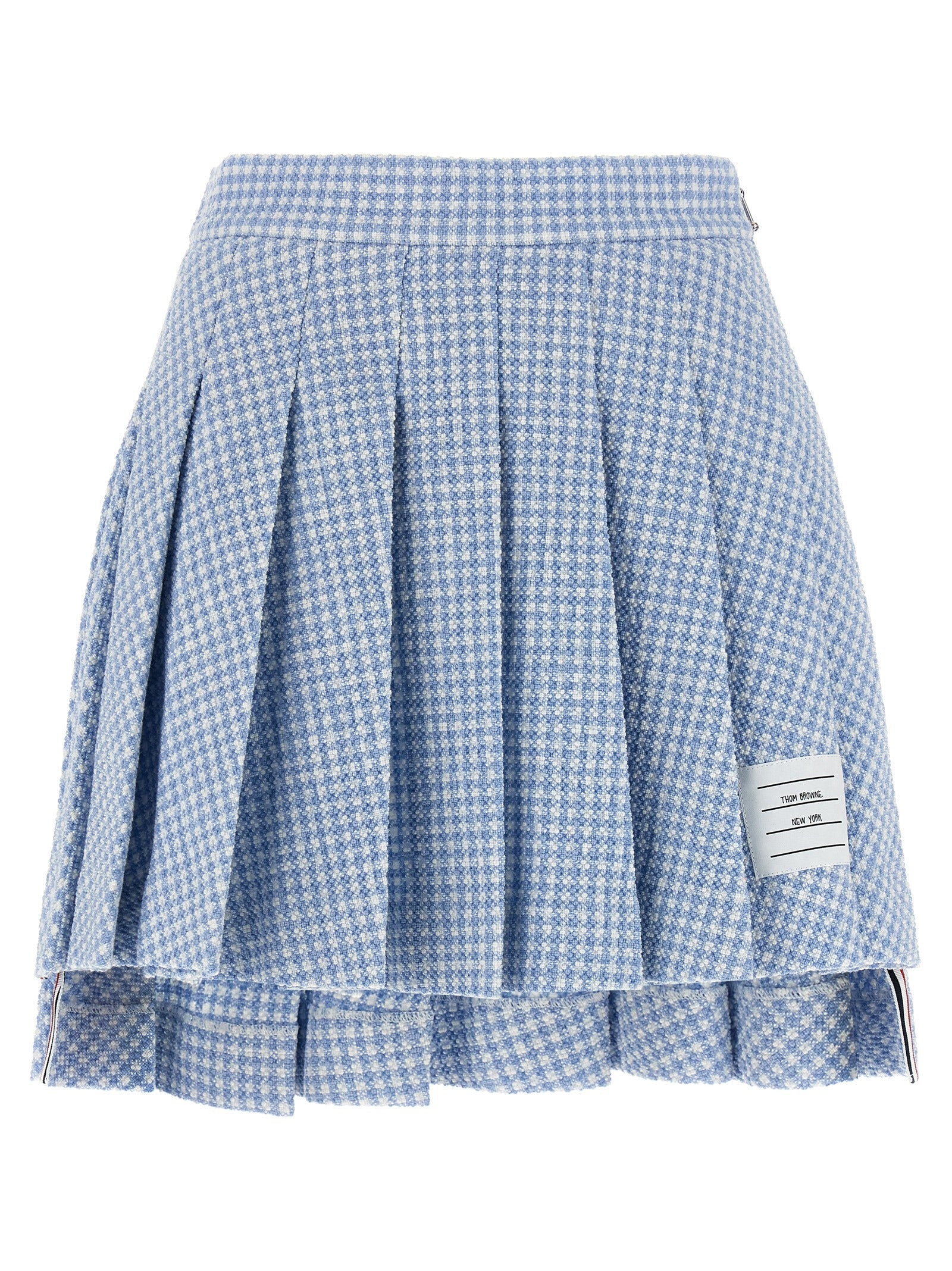 THOM BROWNE - THOM BROWNE - Pleated tweed skirt - Women’s Clothing
