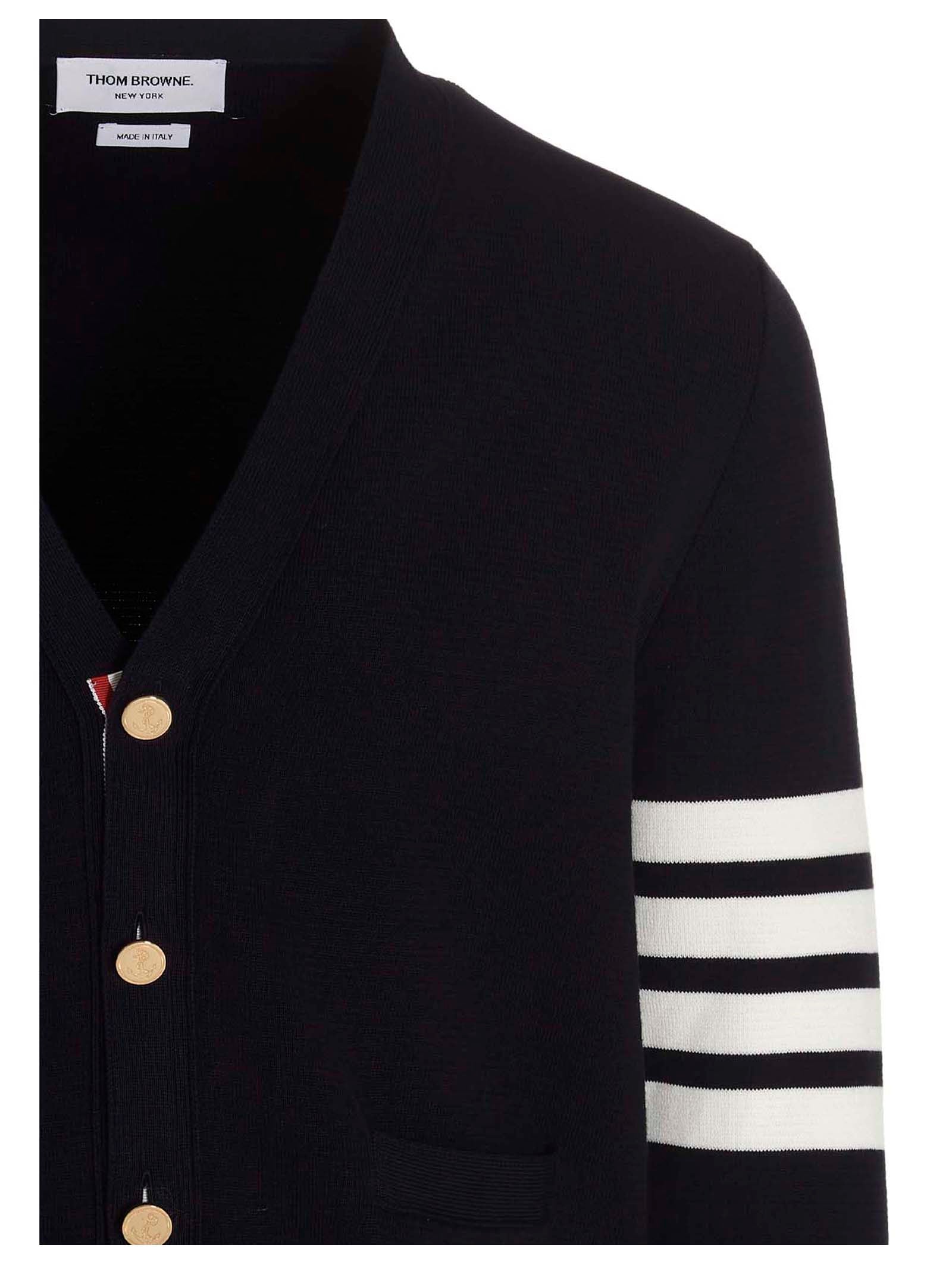 THOM BROWNE - THOM BROWNE - ’4 bar’ cardigan - Men’s Knitwear