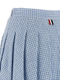 THOM BROWNE - THOM BROWNE - Pleated tweed skirt - Women’s Clothing