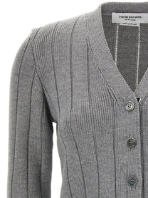 THOM BROWNE - THOM BROWNE - ’RWB’ jacquard cardigan - Women’s Knitwear