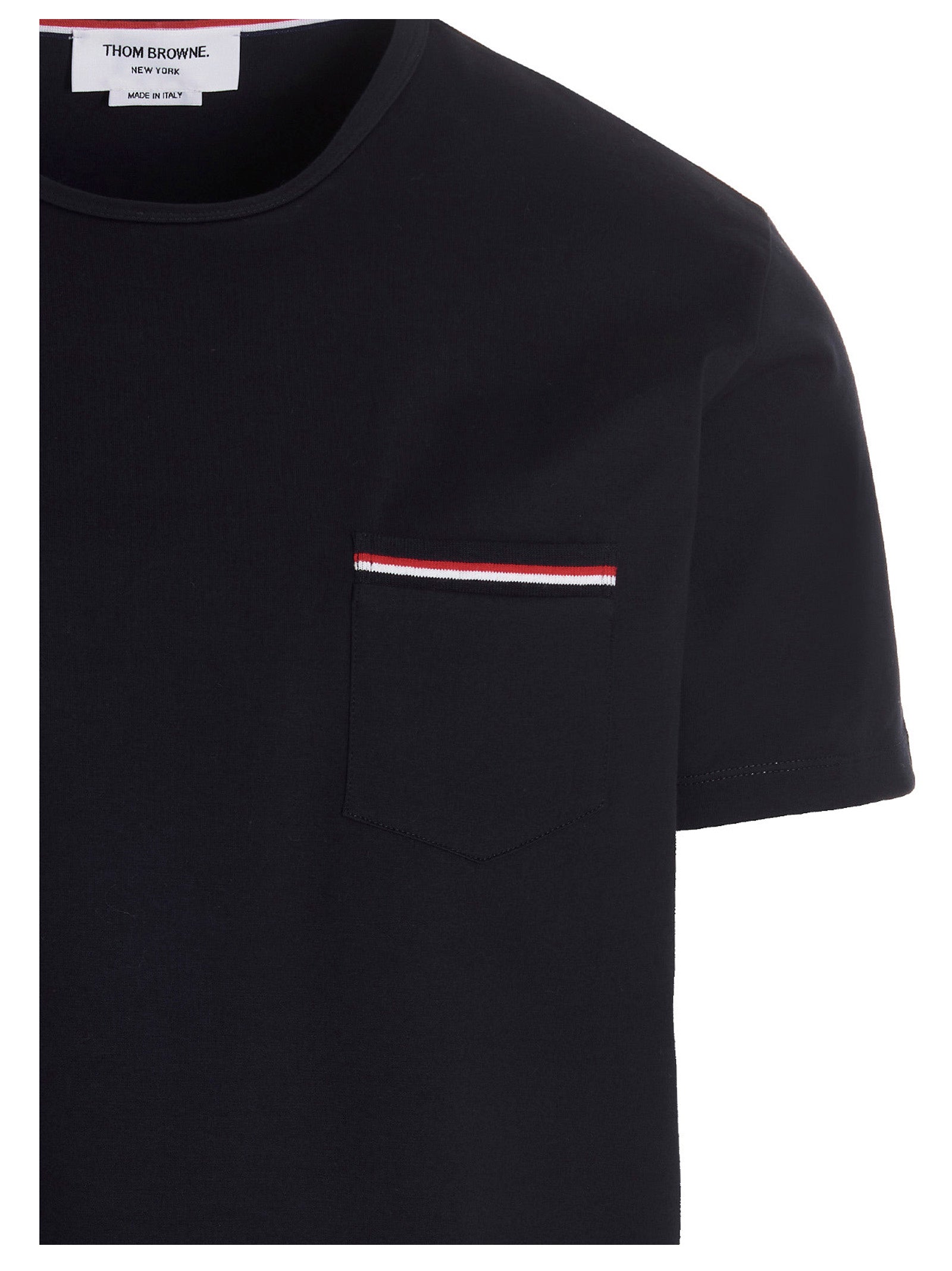 THOM BROWNE - THOM BROWNE - Pocket jersey t-shirt - Men’s Tops