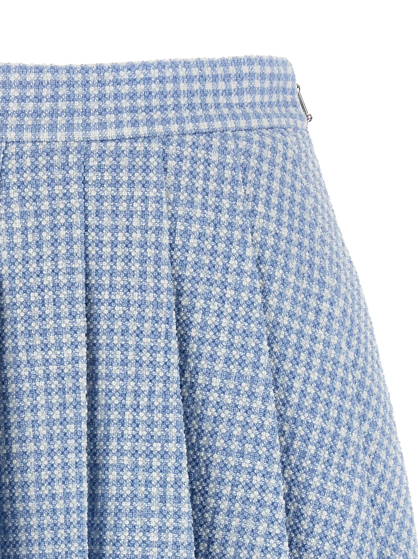 THOM BROWNE - THOM BROWNE - Pleated tweed skirt - Women’s Clothing