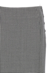 THOM BROWNE - THOM BROWNE - Pied de poule long skirt - Women’s Clothing