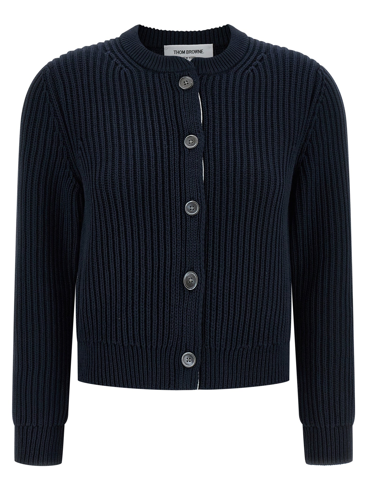 THOM BROWNE - THOM BROWNE - Cropped cardigan - Women’s Knitwear