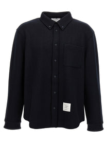 THOM BROWNE - THOM BROWNE - Herringbone shirt - Men’s Tops