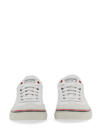 THOM BROWNE - Thom Browne Low Top Leather Sneaker - Men’s Shoes