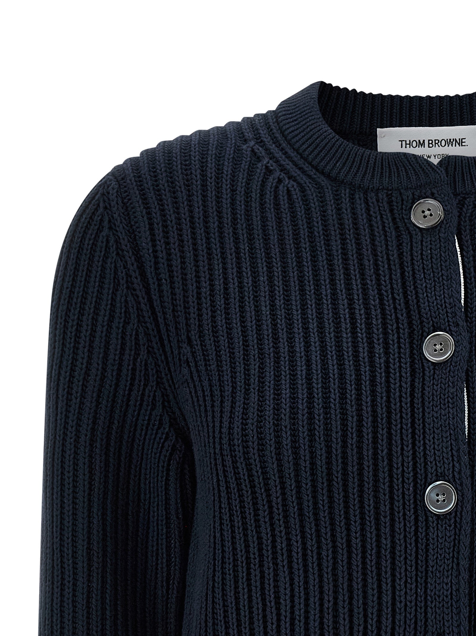 THOM BROWNE - THOM BROWNE - Cropped cardigan - Women’s Knitwear
