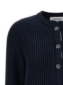 THOM BROWNE - THOM BROWNE - Cropped cardigan - Women’s Knitwear