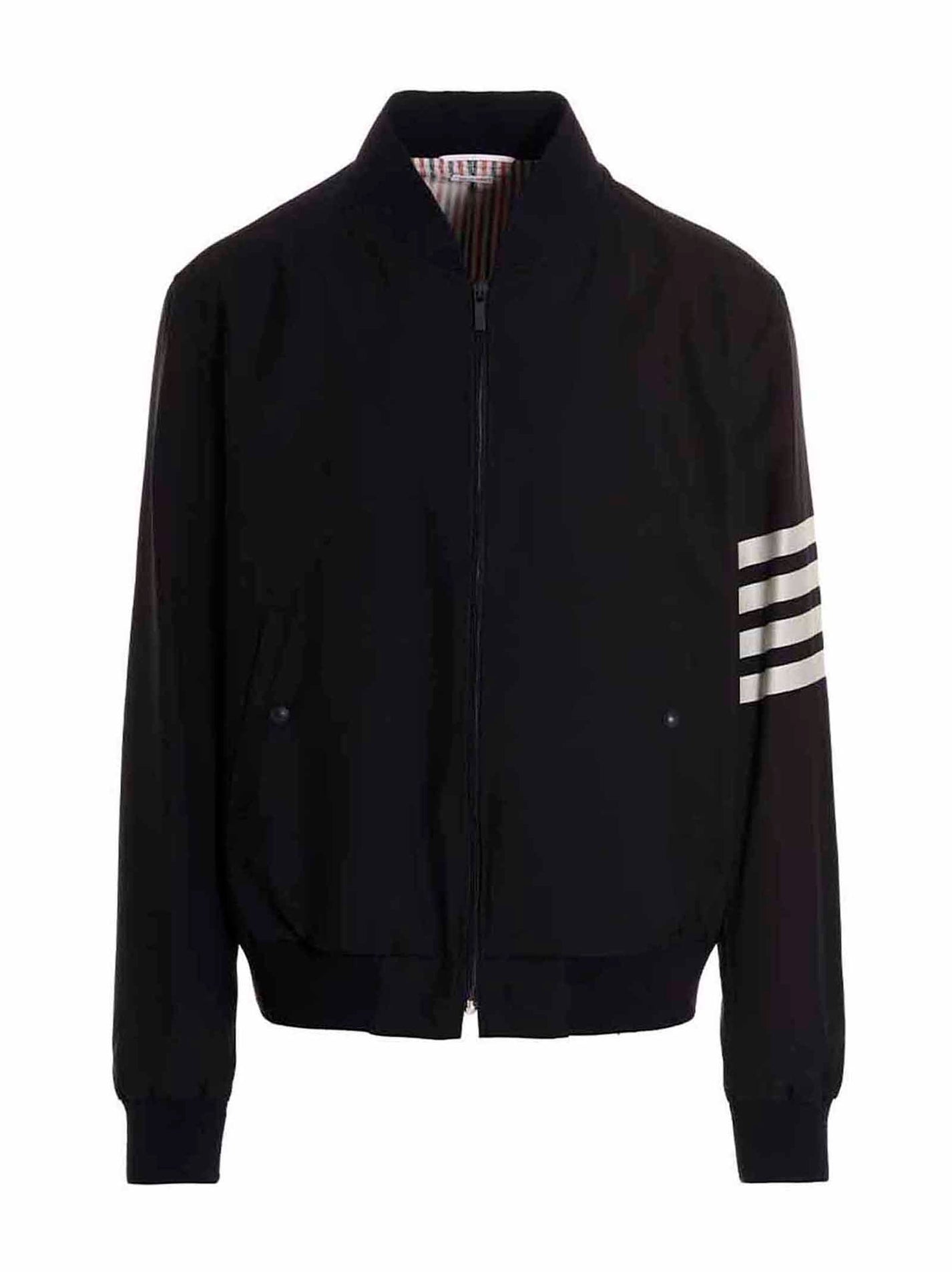 THOM BROWNE - THOM BROWNE - Bomber ’4 Bar’ - Men’s Outerwear