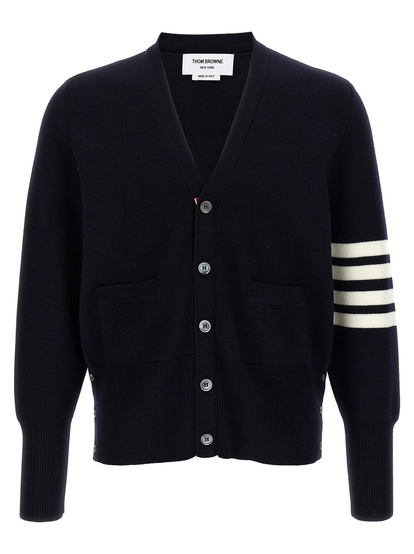THOM BROWNE - THOM BROWNE - ’4-Bar’ Wool cardigan - Men’s Knitwear