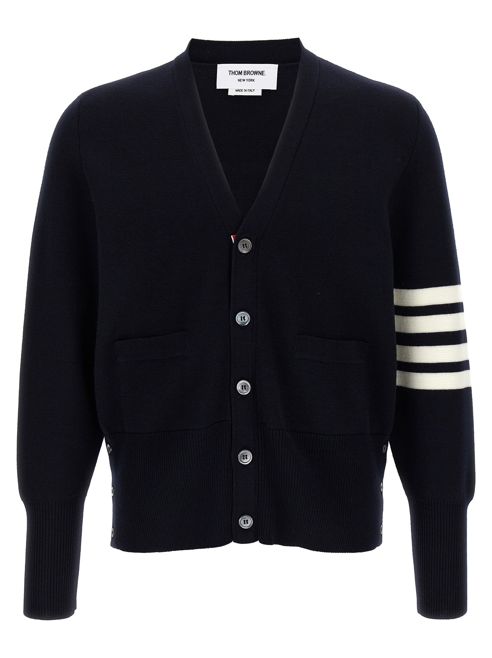 THOM BROWNE - THOM BROWNE - ’4-Bar’ Wool cardigan - Men’s Knitwear