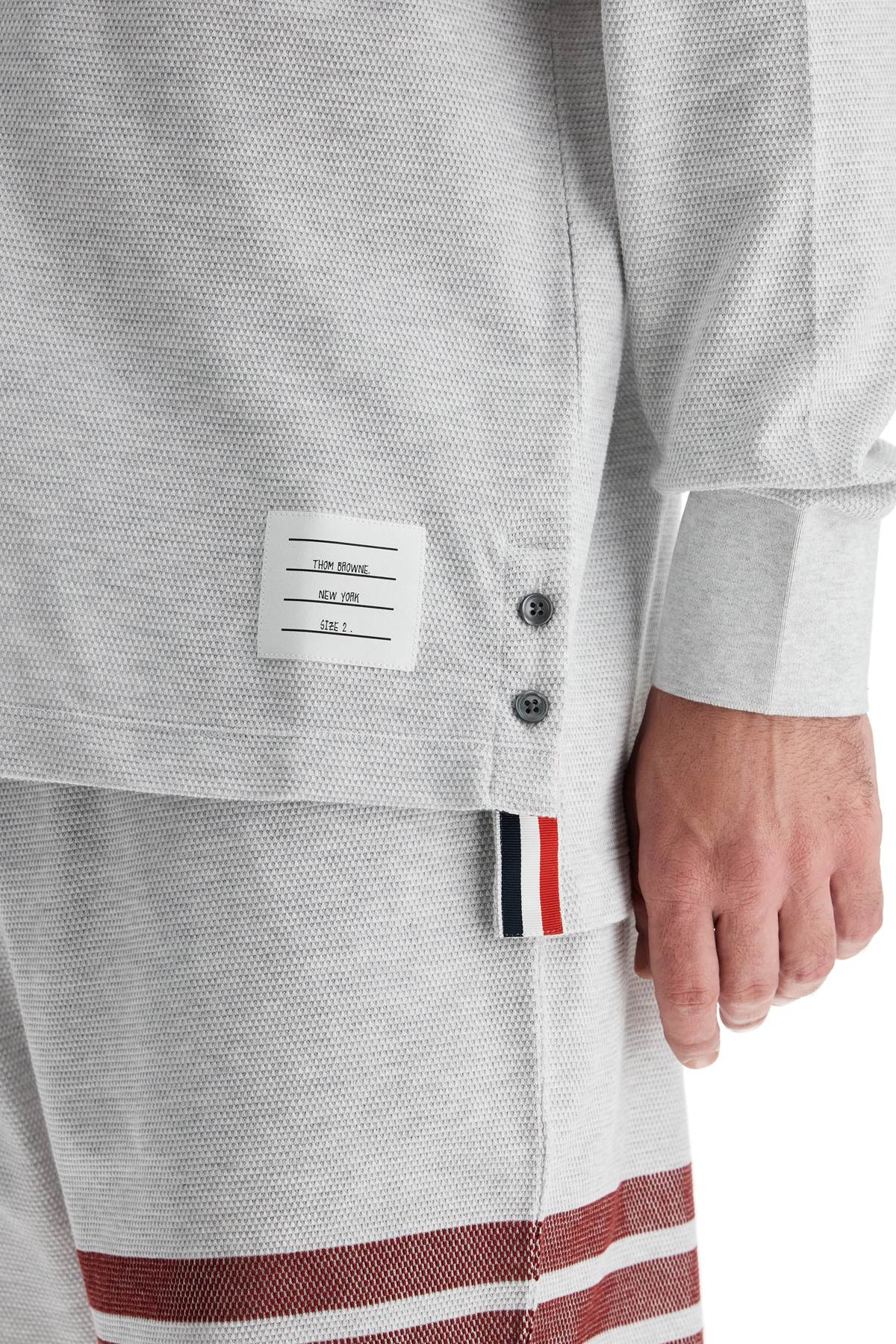 Thom Browne - Thom Browne long-sleeved 4-bar - Topwear