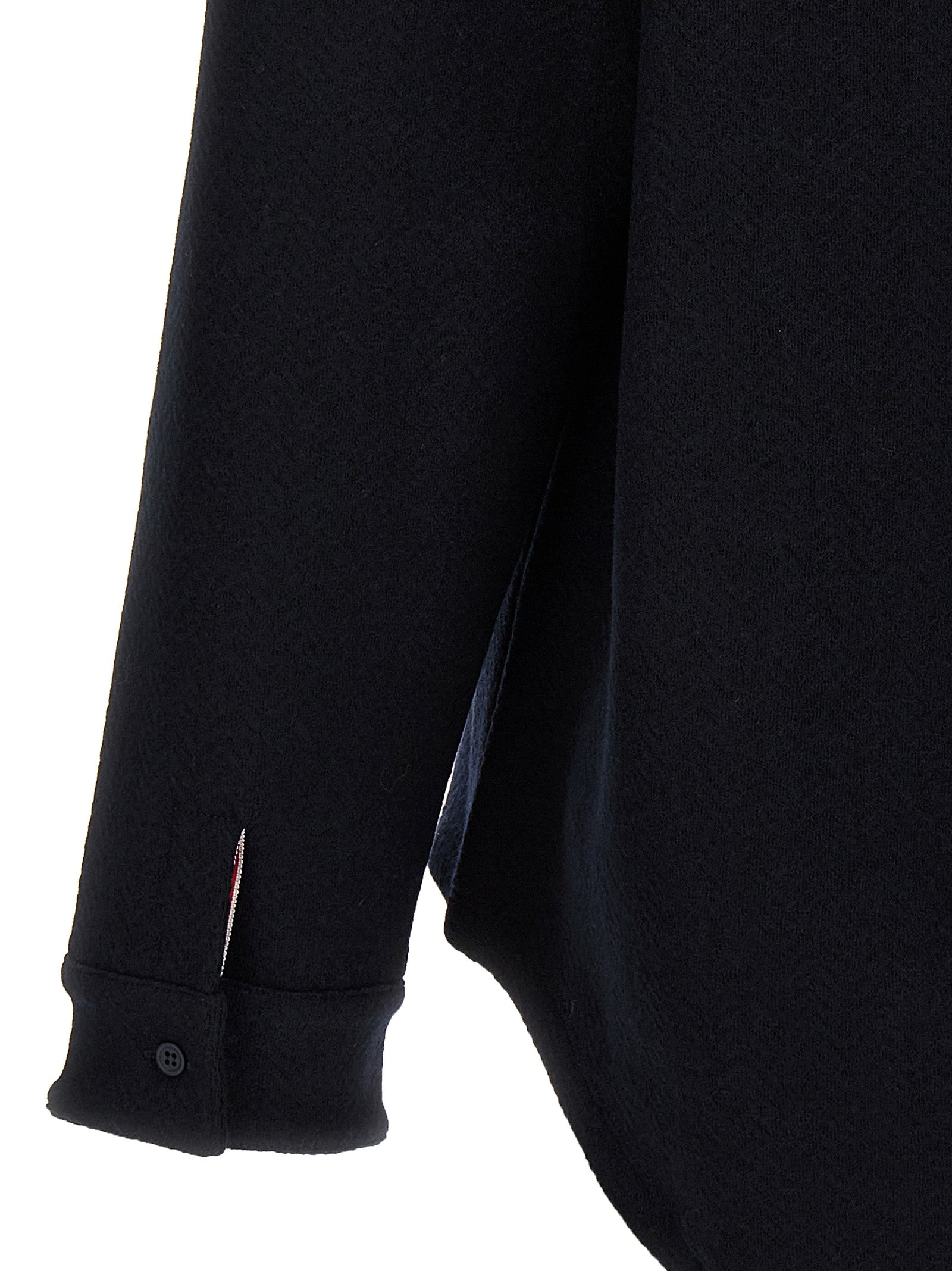 THOM BROWNE - THOM BROWNE - Herringbone shirt - Men’s Tops