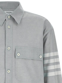 THOM BROWNE - THOM BROWNE - ’4BAR’ flannel shirt - Men’s Tops